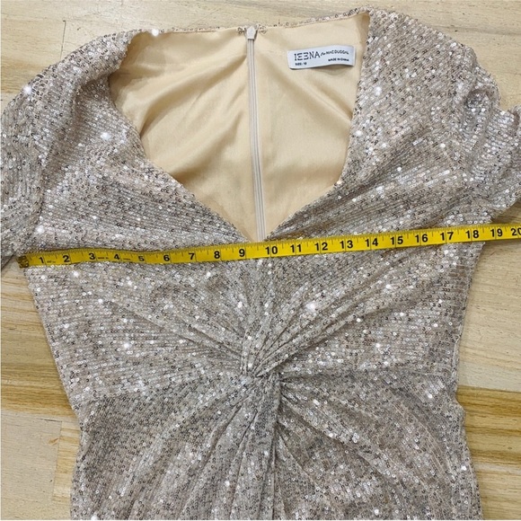 leena for Mac Duggal sequin knotted midi dress - Picture 4 of 8